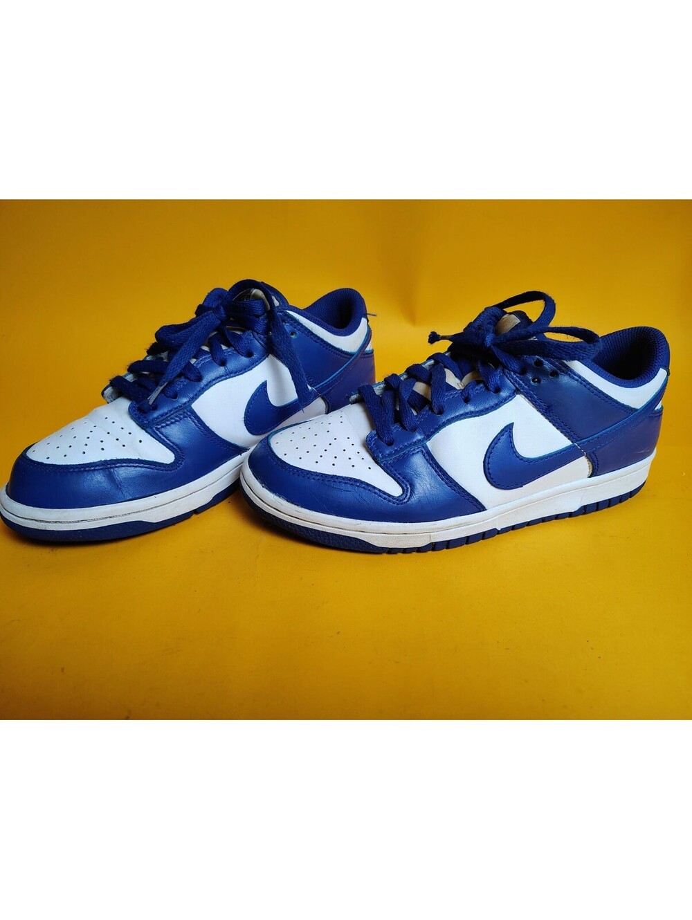 Nike Dunk Low GS Hyper Royal Blue White FB9109-106 Youth 7Y Women 8.5 Used